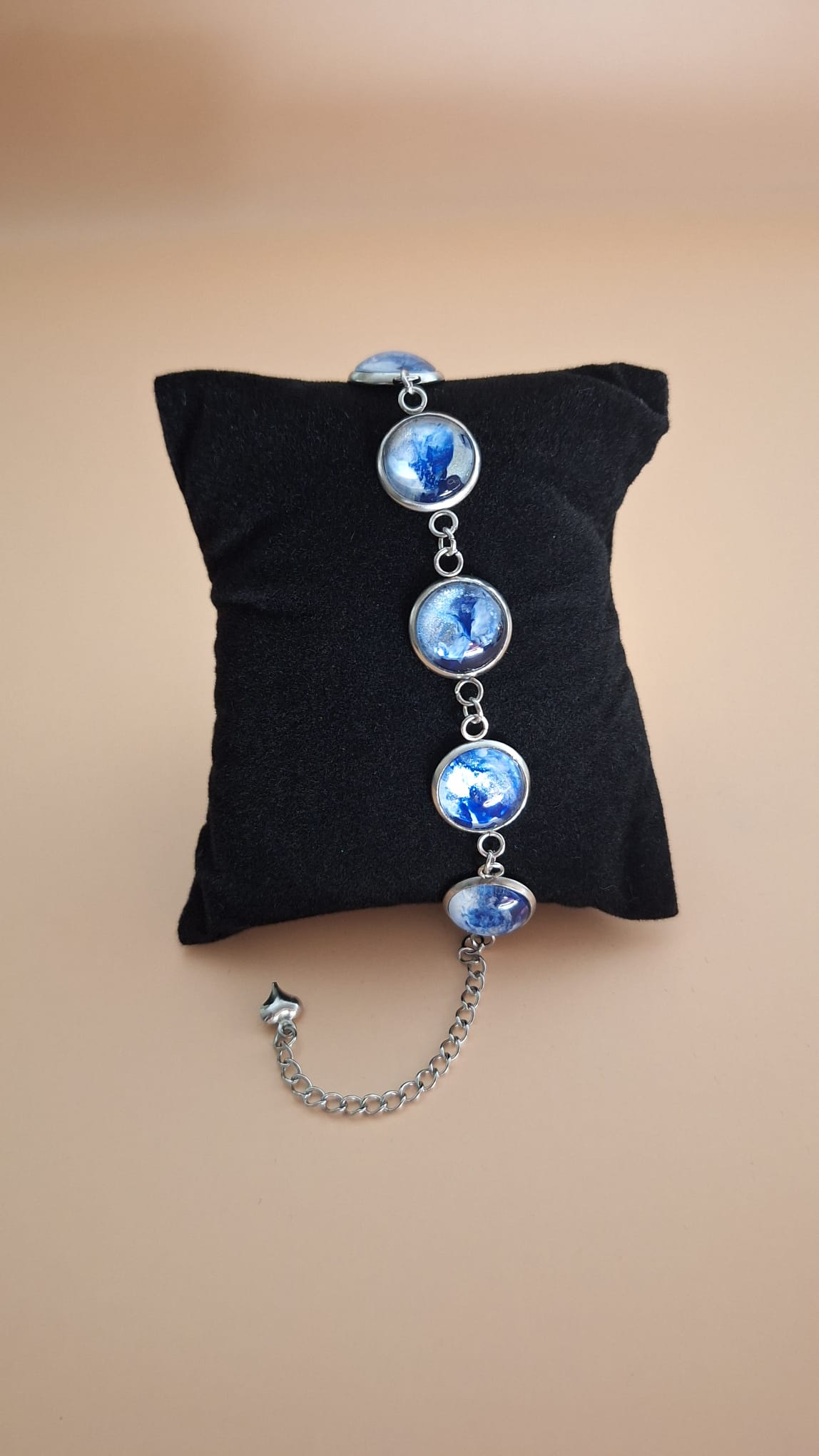 Armkettchen 7-teilig blaumix-silber Armkettchen 7-teilig blaumix-silber