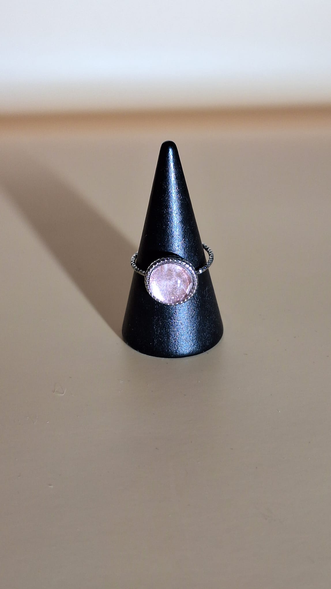 Ring mit Kranz alt-rose meliert Ring mit Kranz alt-rose meliert